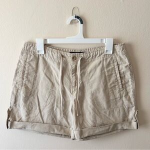 High Sierra Linen Cotton Blend Cuffed Shorts Size 10
